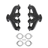 Hooker Blackheart Exhaust Manifolds 8504-3HKR Manifolds, Cast Iron, Black Ceramic Coated, Chevy, LS Series Engines, Pair thumbnail 1