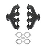 Hooker Blackheart Exhaust Manifolds 8504-3HKR Manifolds, Cast Iron, Black Ceramic Coated, Chevy, LS Series Engines, Pair thumbnail 6
