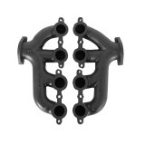 Hooker Blackheart LS Swap Headers 8505-3HKR Exhaust Manifold, Swap, Cast Iron, Black Ceramic Coated, Rear Dump, Universal, Pair thumbnail 2