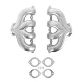 Hooker Blackheart Exhaust Manifolds BHS5189 Manifolds, Cast Iron, Silver Ceramic Coated, Chevy, LT Series Engines, Pair thumbnail 2