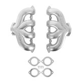 Hooker Blackheart Exhaust Manifolds BHS5189 Manifolds, Cast Iron, Silver Ceramic Coated, Chevy, LT Series Engines, Pair thumbnail 6