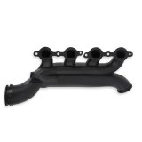 Hooker Blackheart LS Turbo Exhaust Manifolds 8510-3HKR Manifolds, Turbo, Ductile Iron, Black Ceramic, 3.0 in. Outlet/2.25 in. Crossover Connection, Chevrolet LS, Gen III/Gen IV, Pair thumbnail 3