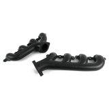 Hooker Blackheart LS Swap Exhaust Manifolds 8506-3HKR Manifold, Blackheart, Swap, Cast Iron, Black Ceramic Coated, Rear Dump, Pair thumbnail 1