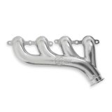 Hooker Blackheart LS Turbo Exhaust Manifolds 8510-1HKR Manifolds, Turbo, Ductile Iron, Silver Ceramic, 3.0 in. Outlet/2.25 in. Crossover Connection, Chevrolet LS, Gen III/Gen IV, Pair thumbnail 3