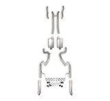 Hooker Blackheart Engine Swap Exhaust Systems BH2364 System, Blackheart, Header-Back, 3 in., Split Rear, Stainless Steel, Hemi Gen III, Dodge, Plymouth, Kit thumbnail 1