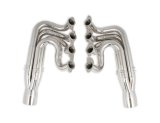 Hooker RacingHeart 3-Step Dragster Headers 2502-2HKR Headers, Downsweep, Primary, 4.5 in. Collector, Stainless Steel, Polished, Big Block, Chevrolet, Pair thumbnail 1