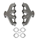 Hooker Blackheart Exhaust Manifolds 8504HKR Manifolds, Cast Iron, Natural, Chevy, LS Series Engines, Pair thumbnail 3