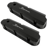 Holley Sniper Fabricated Aluminum Valve Covers 890011B Covers, EFI, Fabricated, Aluminum, 3.38 in. Tall, Baffled, Black Gloss, 1.25 in. Breather Holes, Hardware, Ford, 260-351ci, Windsor, Pair thumbnail 2