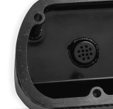 Holley Sniper Fabricated Aluminum Valve Covers 890013B Covers, EFI, Fabricated, Aluminum, 3.25 in. Tall, Black Gloss, No Breather Hole, Hardware, Ford, 260-351ci, Windsor, Pair thumbnail 1