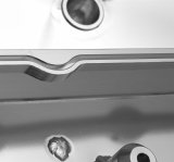 Holley Sniper Fabricated Aluminum Valve Covers 890014 Covers, EFI, Fabricated, Aluminum, 2.25 in. Tall, Center Bolt Mount, Silver Gloss, No Breather Hole, Hardware, Chevy, LS, 4.8-7.0L, Pair thumbnail 1