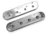 Holley Sniper Fabricated Aluminum Valve Covers 890014 Covers, EFI, Fabricated, Aluminum, 2.25 in. Tall, Center Bolt Mount, Silver Gloss, No Breather Hole, Hardware, Chevy, LS, 4.8-7.0L, Pair thumbnail 5