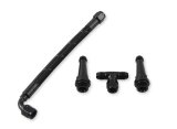 Holley Sniper EFI Stealth Fuel Crossover Kits 534-236 Lines, EFI, Crossover, -6 AN Hose, Black, Braided Nylon, Aluminum Fittings, Black, Male Thread, for 4150, Throttle Body, Kit thumbnail 2