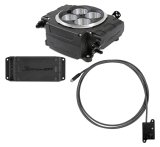 Holley Sniper 2 EFI 650 HP Base Fuel Injection Systems with Power Distribution Module 550-511-BPX System, 2, Self-Tuning, Throttle body, Black, 4150 Flange, hp Max, 800 CFM, No Pump, PDM, Bluetooth, Kit thumbnail 1