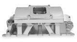 Holley Sniper Carbureted Fabricated Intake Manifolds 825011 Manifolds, Sniper, Carbureted, Single, 4150 Flange, 1,800-7,000 RPM, 6.875 in. Tall, Welded Aluminum, Silver, Chevy, 262-400ci, Each thumbnail 4