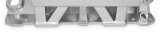 Holley Sniper Carbureted Fabricated Intake Manifolds 825011 Manifolds, Sniper, Carbureted, Single, 4150 Flange, 1,800-7,000 RPM, 6.875 in. Tall, Welded Aluminum, Silver, Chevy, 262-400ci, Each thumbnail 5