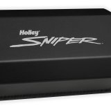 Holley Sniper Fabricated Aluminum Valve Covers 890005B Covers, EFI, Fabricated, Aluminum, Short, Baffled, Black, 1.25 in. Breather Holes, Hardware, Chrysler, Dodge, Plymouth, 383-440ci, Pair thumbnail 1