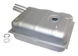 Holley Sniper Stock Replacement Fuel Tanks for 1973-1976 CJ5, 1976 CJ7 - 19-508 Tanks, Sniper, 15.5 Gallon, Replacement, Steel, Silver, Lock Ring Included, Jeep, CJ7, Each thumbnail 1