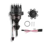 Holley Sniper EFI HyperSpark Distributors 565-304BK Distributors, EFI, HyperSpark, HEI Cap, Hall Effect, Billet Housing, Black, Ignition Module, Chrysler, Dodge, Plymouth, Small Block, LA, Each thumbnail 1