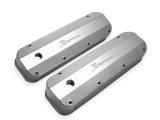 Holley Sniper Fabricated Aluminum Valve Covers 890007 Covers, EFI, Fabricated, Aluminum, 4.0 in. Tall, Baffled, Silver Gloss, 1.25 in. Breather Holes, Hardware, Ford, 429-460ci, Pair thumbnail 4