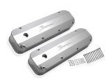 Holley Sniper Fabricated Aluminum Valve Covers 890007 Covers, EFI, Fabricated, Aluminum, 4.0 in. Tall, Baffled, Silver Gloss, 1.25 in. Breather Holes, Hardware, Ford, 429-460ci, Pair thumbnail 5
