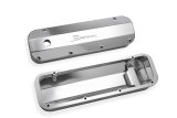 Holley Sniper Fabricated Aluminum Valve Covers 890007 Covers, EFI, Fabricated, Aluminum, 4.0 in. Tall, Baffled, Silver Gloss, 1.25 in. Breather Holes, Hardware, Ford, 429-460ci, Pair thumbnail 6