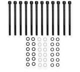 Holley Sniper Fabricated Aluminum Valve Covers 890012B Covers, EFI, Fabricated, Aluminum, Tall, Baffled, 1/4 in. Mount Rail, Black, 1.25 in. Breather Hole, Hdw, Ford, 260-351ci, Windsor, Pair thumbnail 1