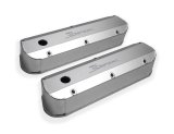 Holley Sniper Fabricated Aluminum Valve Covers 890012 Covers, EFI, Fabricated, Aluminum, Tall, Baffled, 1/4 in. Mount Rail, Silver, 1.25 in. Breather Hole, Hdw, Ford, 260-351ci, Windsor, Pair thumbnail 4