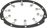 Currie Differential Cover Gaskets CE-9007 Gasket kit, Ford 9-inch, 3rd Member Gasket, 10 Nyloc Nuts, 10 Aluminum Crush Washers thumbnail 2