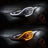 XK Glow Sequential Switchback LED Strips XK043001-24 Halo Strips, Strips, 24 in. Length, Headlight Position, LED, Amber/White, Kit thumbnail 3