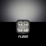 XK Glow C3 Cube Lights XK065001-FL XKchrome 20w LED Light with RGB Accent Light - Flood Beam thumbnail 2