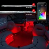 XK Glow XKchrome Marine Interior LED Accent Light Kits XK-BOAT-PRO Lights, LED, Multicolor, Clear Silicone Housing, On/Off Wiring Harness, One BLE 4.0 App Controller, Kit thumbnail 8