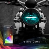 XK Glow XKchrome LED Motorcycle Headlight Kits XK-5IN-KIT-W Assembly, Headlight, Clear Lens, Chrome Housing, 5.750 in. Diameter, Controller, On/Off Switch, Kit thumbnail 5