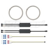XK Glow XKchrome LED RGB Switchback Halo Kits with Smartphone App XK042008-110 Kit, Halo, App, RBG, LED, 110mm, Universal, Kit thumbnail 2