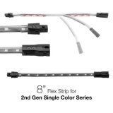 XK Glow LED Strips XK-2P-S-8-AB LIGHT BLUE - 2nd Gen Single Color 8in Flex Strip Single Color thumbnail 1