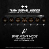 XK Glow Powersports Taillights XK-MTP56-FF Pro Series MotoTurnz - 1156 Flat Style Front thumbnail 3