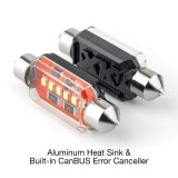 XK Glow Interior LED Light Bulbs XK-FT31-W 2pc 31mm White Festoon Error Free Ultra Bright with Built-in Canbus thumbnail 1