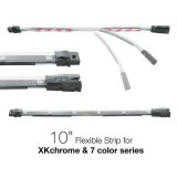 XK Glow XKchrome LED Accent Add-On Lights XK-4P-S-10 10in Multi Color Flexible Strip for & 7 Color Series thumbnail 1