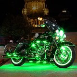 XK Glow Motorcycle LED Accent Kits XK034001-G Green - 8xPod + 2x8-in.Strips Single Color XKGLOW Light Kit thumbnail 7