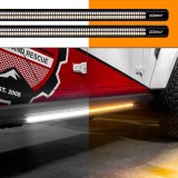 XK Glow Running Board Step Lights XK041022 Light Kit, 2x48in White + Amber Jeep & Truck Light w/ Turn Signal thumbnail 2