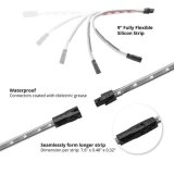 XK Glow LED Undercar Light Kits XK041004-W White - 4x8-in. Single Color XKGLOW UnderglowLED Accent Car/Truck Kit thumbnail 2