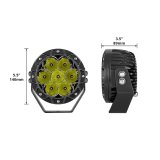 XK Glow Light Bars, Pods and Fog Lights XK067005 1pc 5in Spot Beam Cube Offroad Round Work Kit thumbnail 2