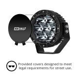 XK Glow Light Bars, Pods and Fog Lights XK067005 1pc 5in Spot Beam Cube Offroad Round Work Kit thumbnail 4