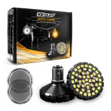 XK Glow Motorcycle LED Turn Signals XK1157F-WA-S Front Signal Kit - Flat Style Smoked Lenses thumbnail 4