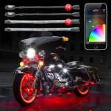 XK Glow Motorcycle LED Accent Kits KS-MOTO-PRO Lights, XKchrome LED, Multicolor, Clear Silicone Housing, 9.50 in. Length, On/Off Switch, Kit thumbnail 7