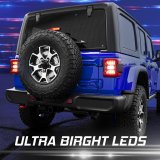 XK Glow 5th Wheel Lights for 2021-2023 BRONCO - XK041019B Light, Bronco Light w/ Brake, Running, Reverse and Turn Signal thumbnail 2