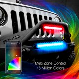 XK Glow Multi-Color RGBW 3,600 Lumens 14 Inch LED Light Bar XK-BAR-14 Bar, 14-in. High Power Offroad Work/Hunting w/ Built-in XKchrome Bluetooth Controller thumbnail 3