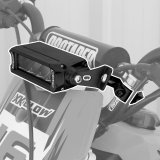 XK Glow Off-Road Motorcycle Headlight Kits XK-DB Assembly, Rectangle, LED, Mounts on 0.875 diameter motorcycle handle, Kit thumbnail 4