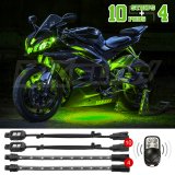 XK Glow Motorcycle LED Accent Kits XK034002-G Green - 10xPod + 4x8-in.Strips Single Color XKGLOW Light Kit thumbnail 9