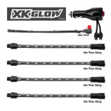 XK Glow LED Undercar Light Kits XK041004-P Pink - 4x8-in. Single Color XKGLOW UnderglowLED Accent Car/Truck Kit thumbnail 9