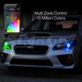 XK Glow XKchrome RGB Devil Eye Kits XK042009 LED Accent Light, Eye, Multicolor, Waterproof, One Controller, Kit thumbnail 4